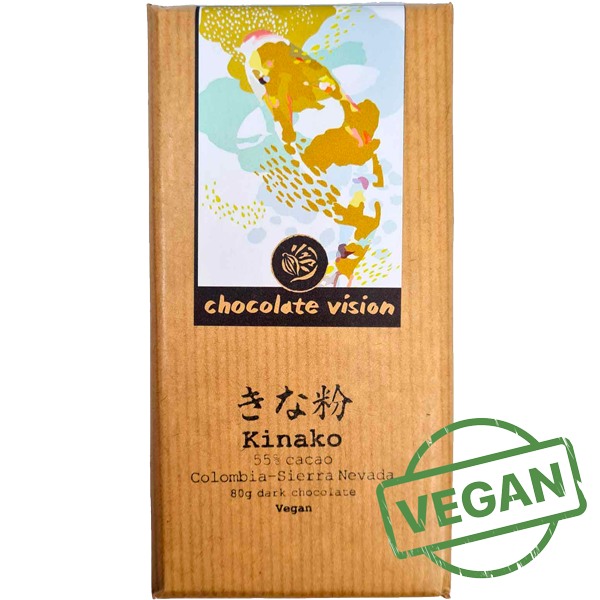 Kinako – Dunkle Schokolade mit geröstetem Sojabohnenpuder - Vegan